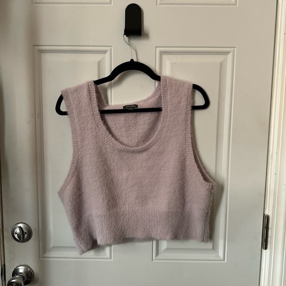 Wild Fable Lavender Fuzzy Crop Top Plus Size XXL - Picture 3 of 4